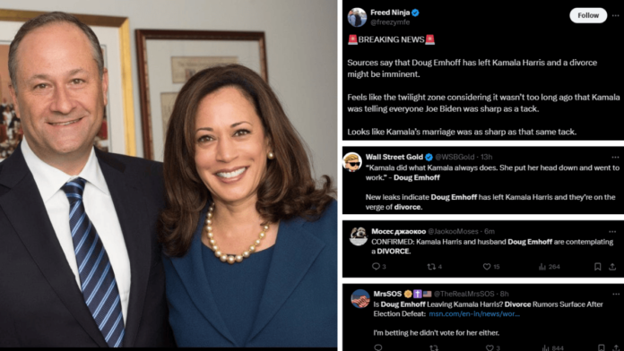 Doug Emhoff Divorce Rumors from Kamala Harris: Trending on X, Fact vs. Fiction