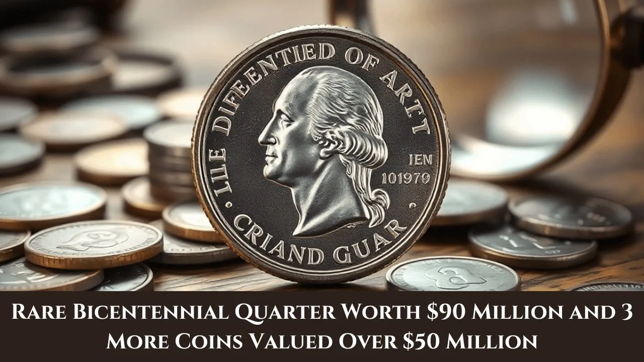 Rare Bicentennial Quarter Valued at $90 Million and 3 Other Coins Worth Over $50 Million