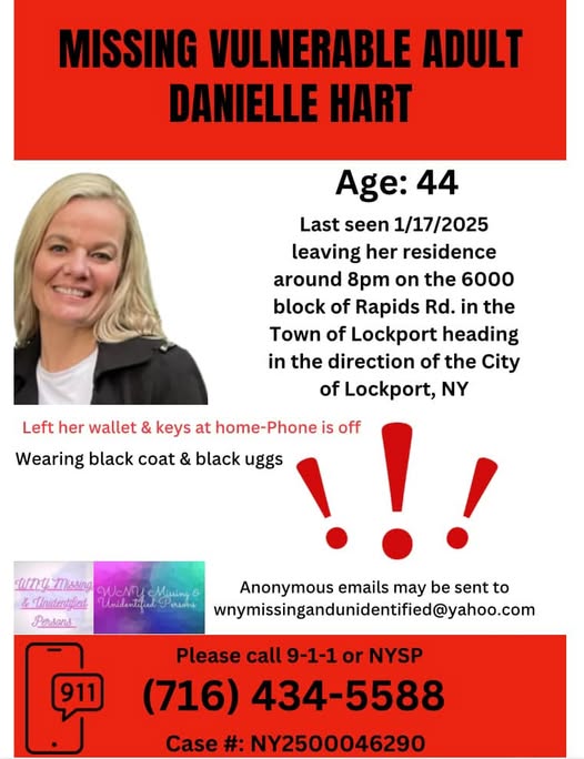 Danielle Hart Missing Person: Lockport, NY Family Seeks Help in Locating Her